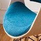 Corvus Adams Contemporary Teal Blue Velvet Accent Chair