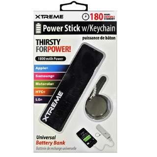 Black 1800 mAh Universal Power Stick