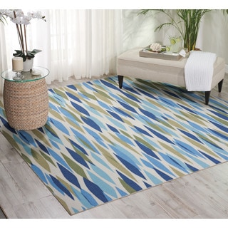 Waverly Sun N' Shade Bits and Pieces Seaglass Indoor/ Outdoor Area Rug by Nourison (6'6 x 6'6)