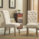 Copper Grove Slader Solid Wood Tufted Parsons Dining Chairs (Set of 2) - Thumbnail 7