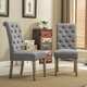 Copper Grove Slader Solid Wood Tufted Parsons Dining Chairs (Set of 2) - Thumbnail 8