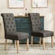 Copper Grove Slader Solid Wood Tufted Parsons Dining Chairs (Set of 2) - Thumbnail 45