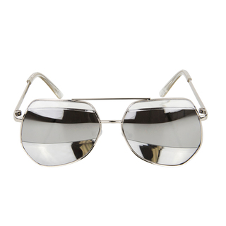 Crummy Bunny Kids UV400 Aviator Style Sunglasses - Silver Metal Frames