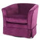 Cecilia Velvet Swivel Club Chair by Christopher Knight Home
