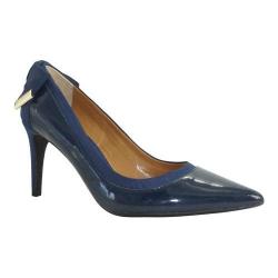 Women's J. Renee Colver Pump Navy Faux Patent Leather