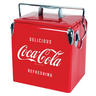 Coca-Cola Vintage Red Stainless Steel 13L Ice Chest