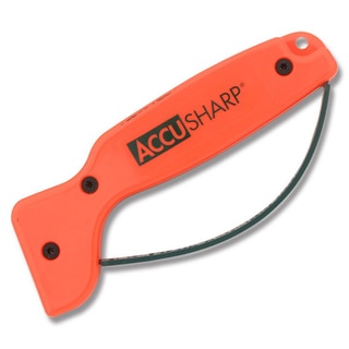 Accusharp Orange Steel/Plastic Knife and Tool Sharpener
