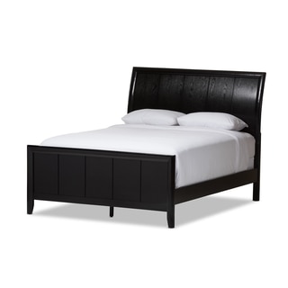 Baxton Studio Kima Modern and Contemporary Black Finishing Queen Size Bed
