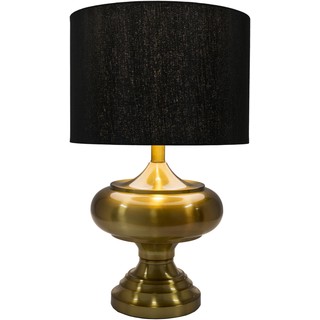Hutchence Table Lamp with Brass Finish Iron Base