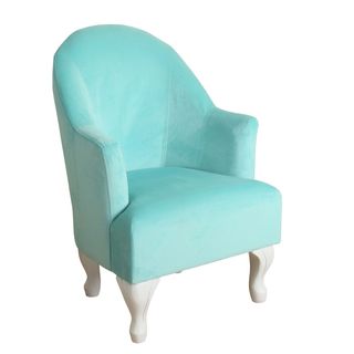 HomePop Diva Junvile Accent Chair Aqua