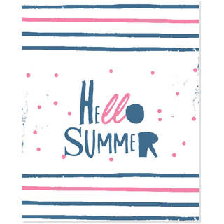 'Hello Summer' Unframed Art Print