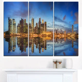 Singapore Skyline and View of Marina Bay - Cityscape Canvas print