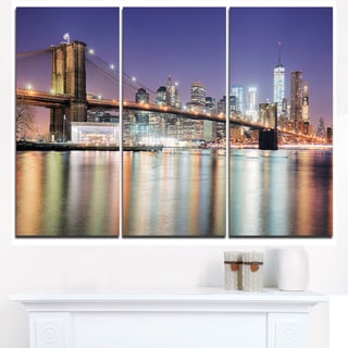 New York City with Freedom Tower - Cityscape Canvas print