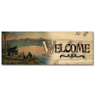 WGI Gallery Serenity At Twilight Wood Indoor/Outdoor Welcome Plaque/Printed Sign