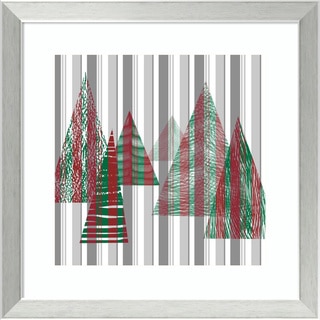 Framed Art Print 'Oh Christmas Tree II' by Sharon Chandler 18 x 18-inch