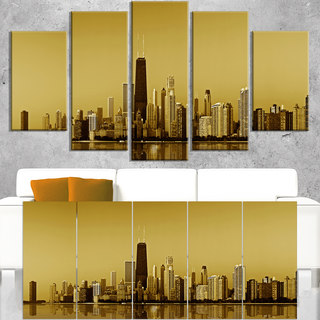 Chicago Gold Coast with Skyscrapers - Cityscape Canvas print