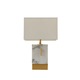 Madison Park Bringham White/ Gold Medium Table Lamp