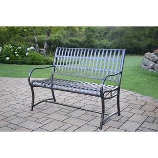 Oakland Living Aluminum/ Wrought Iron Imperial Bench