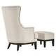 Capella Highback Wing Lounge Chair with Footstool by iNSPIRE Q Artisan - Thumbnail 5