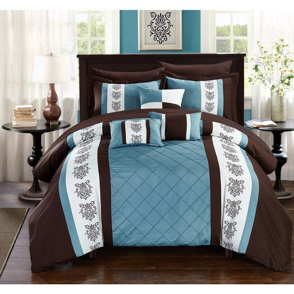 Chic Home Dalton Brown 10-Piece Bed in a Bag with Sheet Set