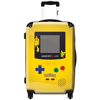 iKase 'Game Boy Yellow Pokemon' 24-inch Fashion Hardside Spinner Suitcase