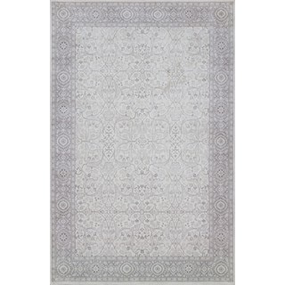 Style Haven Grey/Ivory Synthetic Vision Faded Traditional Rug (7'10 X 10'10)