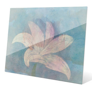 Lilly on Sky' Multicolored Glass Wall Graphic