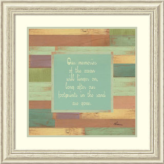 Framed Art Print 'Beaches Quotes I' by Grace Pullen 27 x 27-inch