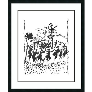 Framed Art Print 'Long Live Peace' by Pablo Picasso 30 x 36-inch