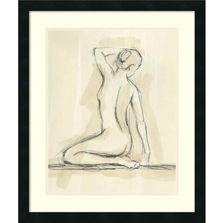 Framed Art Print 'Neutral Figure Study IV: Nude' by Ethan Harper 22 x 26-inch