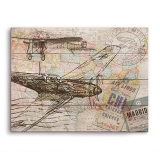'Map of the Sky' Wall Graphic on Wood