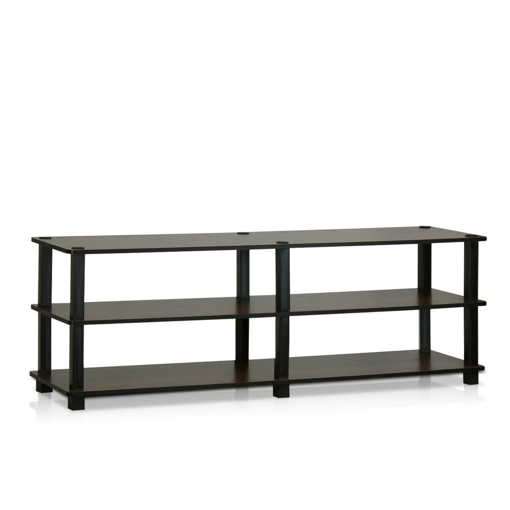 Furinno TV14038 Turn-S-Tube No Tools 3-Tier Entertainment TV Stands