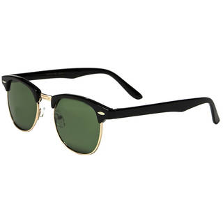 Mechaly Classic Clubmaster Style Black Unisex Sunglasses