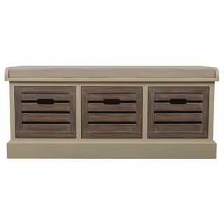 Melody 3-drawer Storage Bench with Cushion