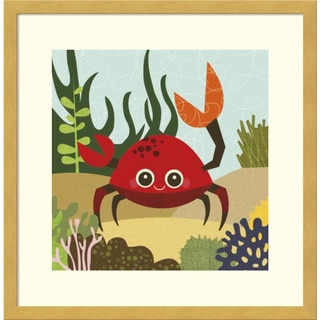 Framed Art Print 'Carla (Crab)' by Jenn Ski 17 x 17-inch