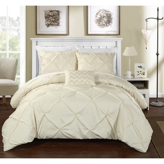 Chic Home 8-Piece Whitley Beige Bed in a Bag Duvet Set