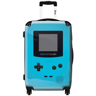 iKase 'Game Boy Sky Blue' 20-inch Fashion Hardside Carry-on Spinner Suitcase