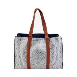 Women's San Diego Hat Company Paperbraid Tote BSB1564 Blue Mix
