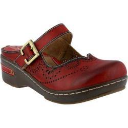 Women's L'Artiste by Spring Step Aneria Clog Red Leather