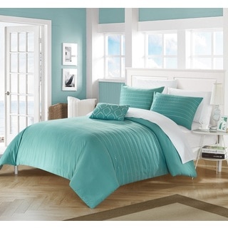 Chic Home 4-Piece Kingston Turquoise Duvet Cover Set