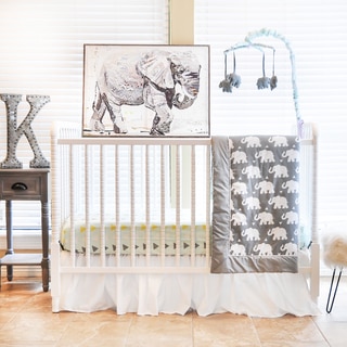 Pam Grace Creations Indie Elephant 6-Piece Crib Bedding Set