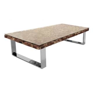 Manchester Coffee Table, Stainless Steel