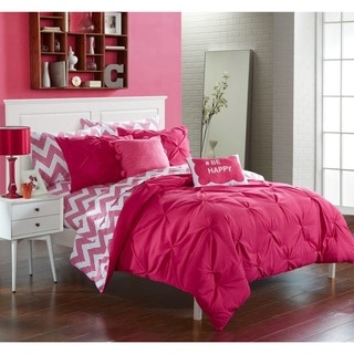 Chic Home Foxville Fuchsia 9-Piece Bed in a Bag with Sheet Set