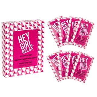 Jean Pierre Hey Girl Relax Dead Sea Mud Extract Wash Off Mask Treatments (Pack of 8)