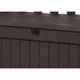 Keter Eden 70 gal. Brown All-weather Patio Storage Garden Bench Deck Box