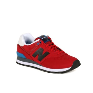 New Balance Red With Blue 574 Paint Chip