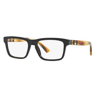 Burberry BE2226 3604 Black Plastic Square Eyeglasses with 55mm Lens