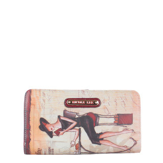 Nicole Lee Gitana Vintage Coffee Print Wallet