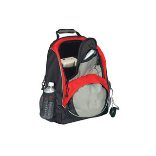 Goodhope Grey/Red 15-inch Laptop Backpack