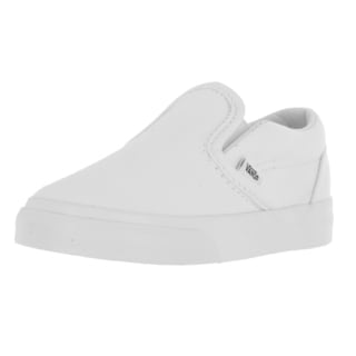 Vans Toddlers' True White Canvas Classic Slip-on Skate Shoes